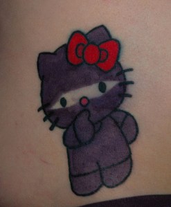 hello kitty ninja tattoo