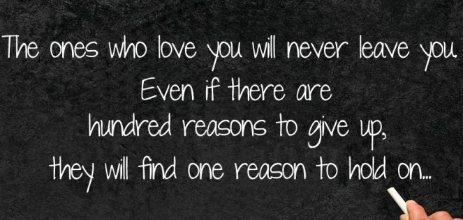 never give up on love