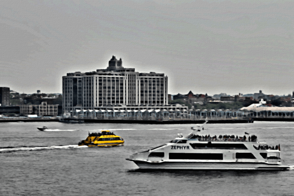 Boats at Sea - Landscape Photography Art RawMultimedia