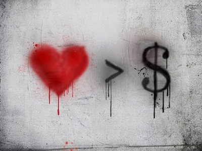 love vs money