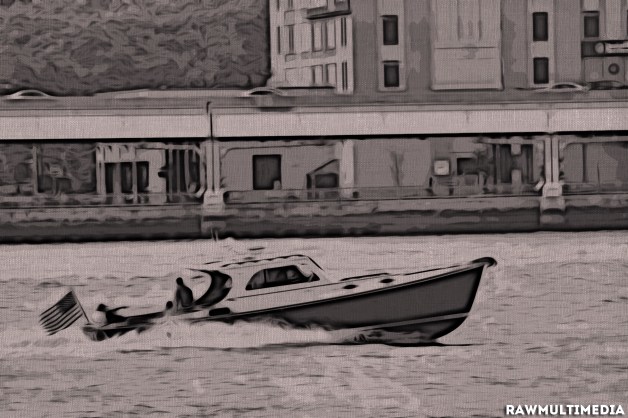 Boat Ride on Water - Life Dark Photography RawMultimedia New York City Art - c