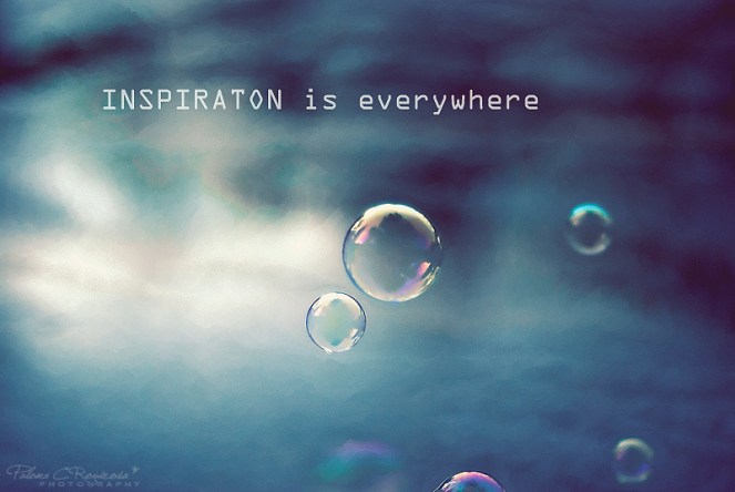 inspiration is everywhere - poetic quote photo